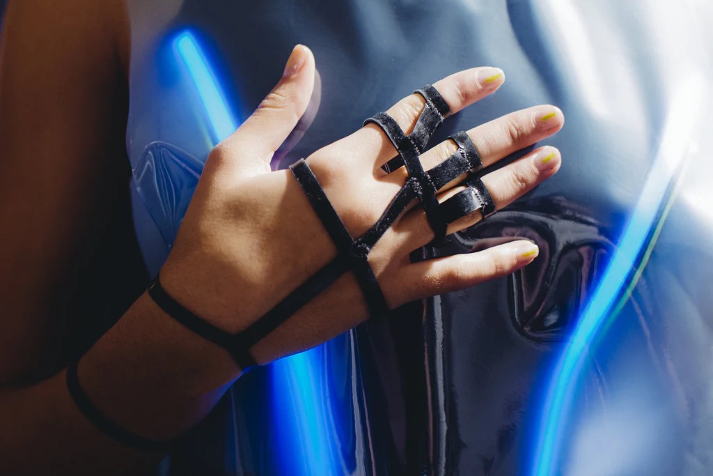 Chromat custom electroluminescent dress
