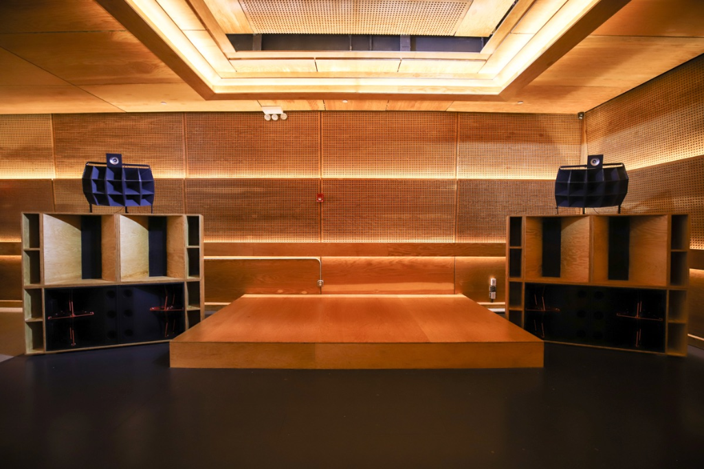 Public Records Sound Room, warm architectural lighting